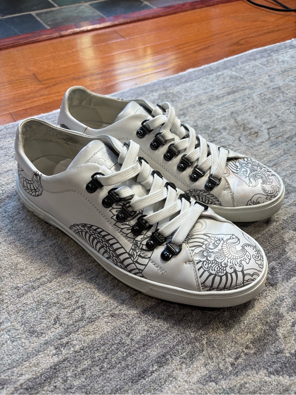 Tod’s X Saira Hunjan “Tattoo” Allaccatio Sneakers Men’s Size 8 Tod’s 6.5 EU 40
